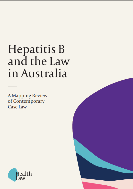 The cover of 'Hepatitis B and the Law in Australia'