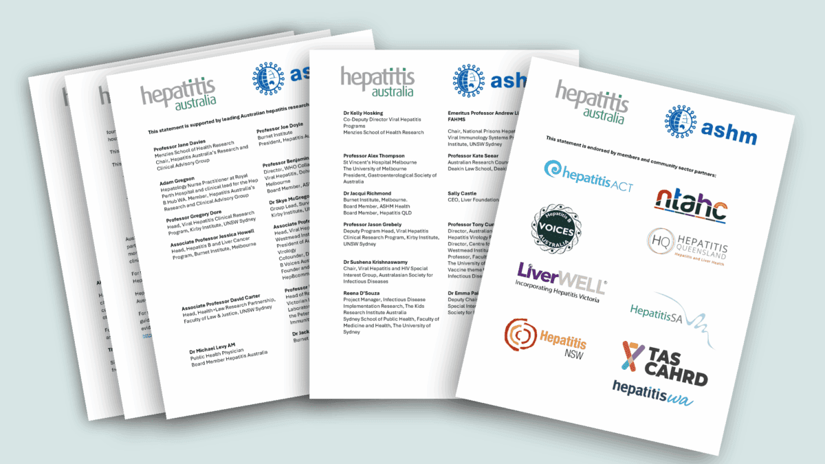 Pages of clinicians and researchers statement showing names and logos